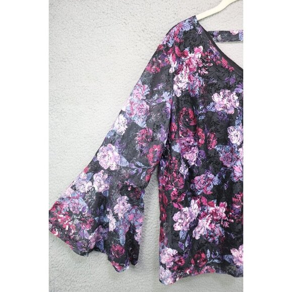 Lee Long Belled Sleeve Lace Tunic-Size 2X-Whimsigoth - Picture 4 of 11